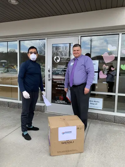 Pandemic Responders donates 2000 surgical masks to Olmsted Medical Center